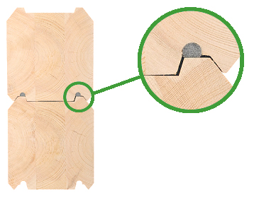 Insulation in logs